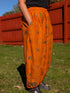 Boho Elephant And Camel Print Cotton Pants – Easygoing And Colorful